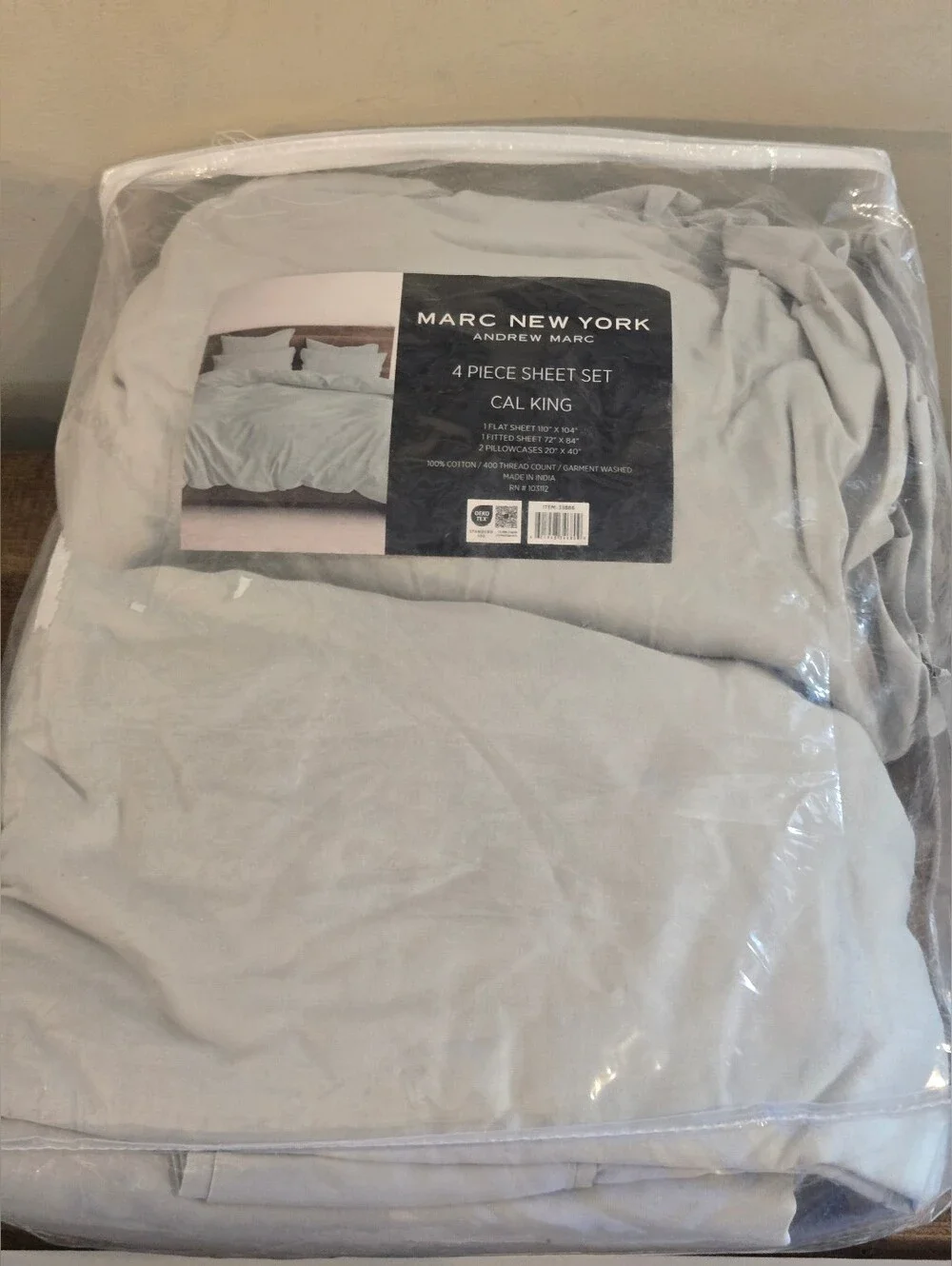 Marc New York Sheet Set in Light Sage Green